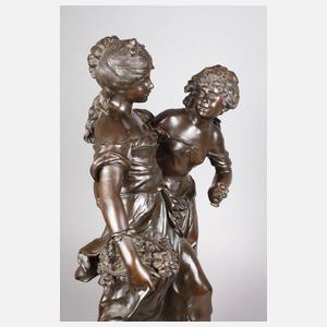 Große Bronzegruppe nach Auguste Moreau