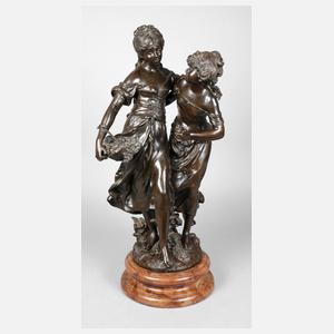 Große Bronzegruppe nach Auguste Moreau