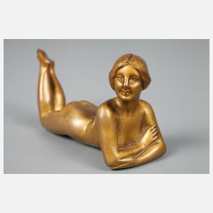 Kleiner liegender Damenakt