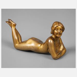 Kleiner liegender Damenakt