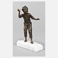 Kleinbronze junger Ballspieler111