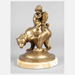 Edmund Meusel, Putto auf Bär