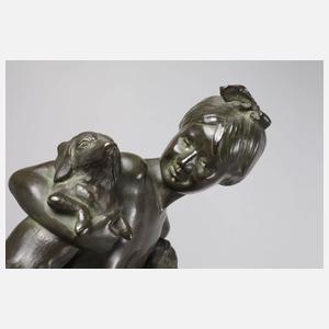 Peter Stammen, Mädchen mit Hunden