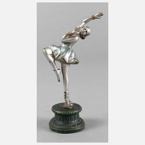 Kleine Bronzefigur Ballerina