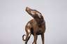 Bronze Windhund auf Marmorsockel