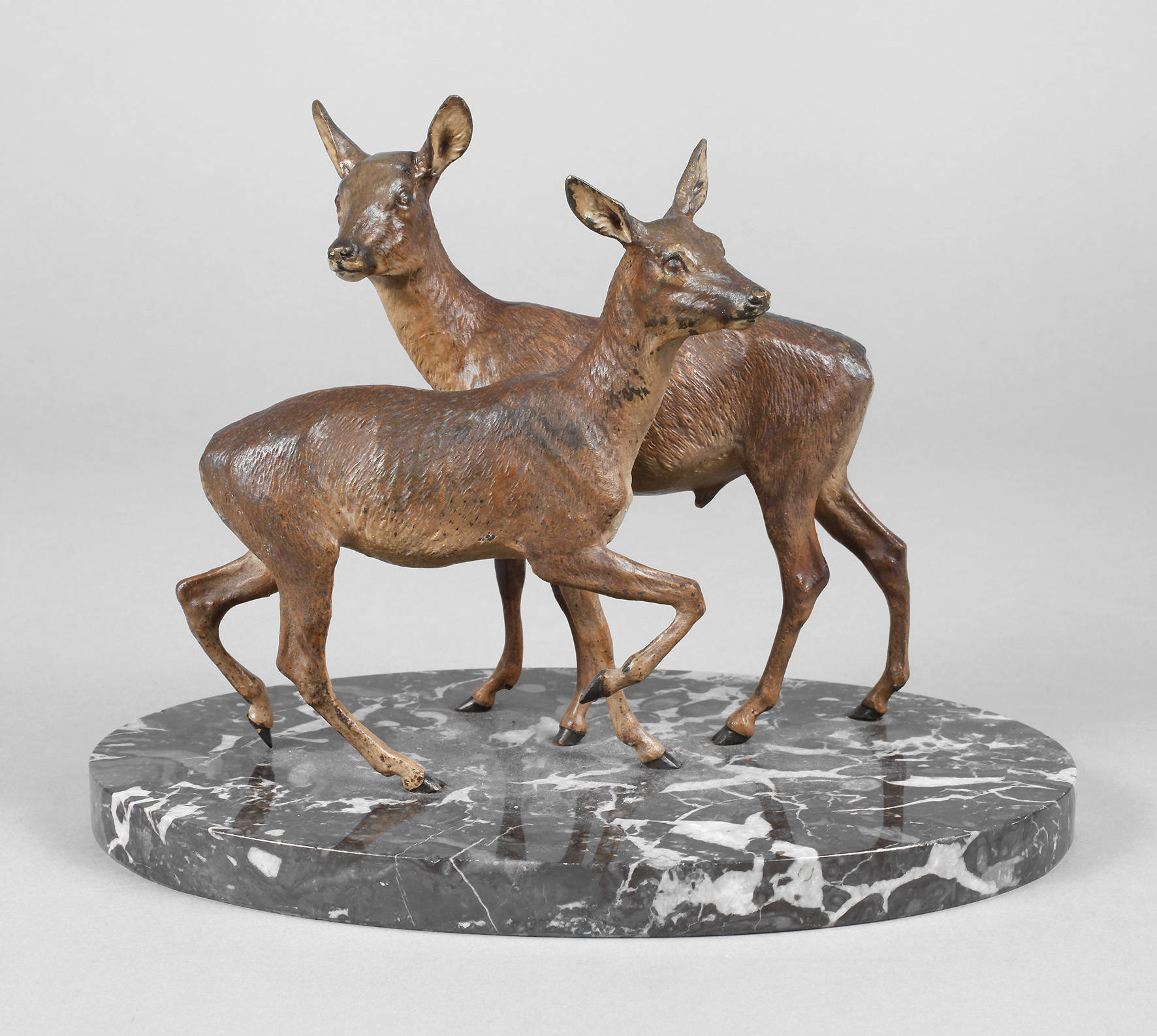 Wiener Bronze Rehpaar