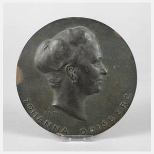 Carl Stock Bildnisplakette Bronze