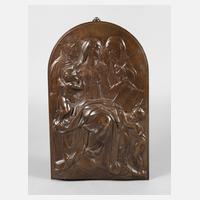 Ferdinand Barbedienne Bronzerelief der heiligen Familie111