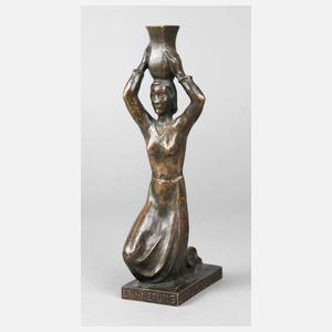 Figürlicher Bronzeleuchter