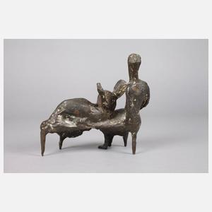 Karl August Ohrt Figurengruppe Bronze