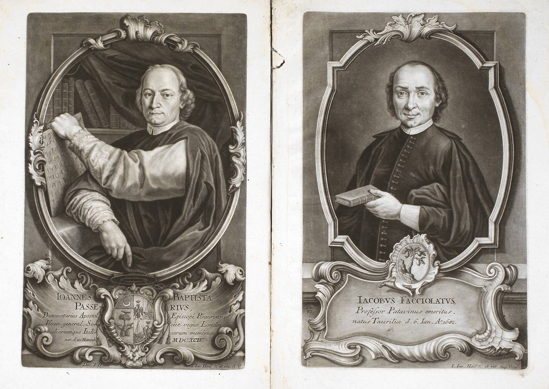 Johann Jakob Haid, Zwei Geistlichenportraits