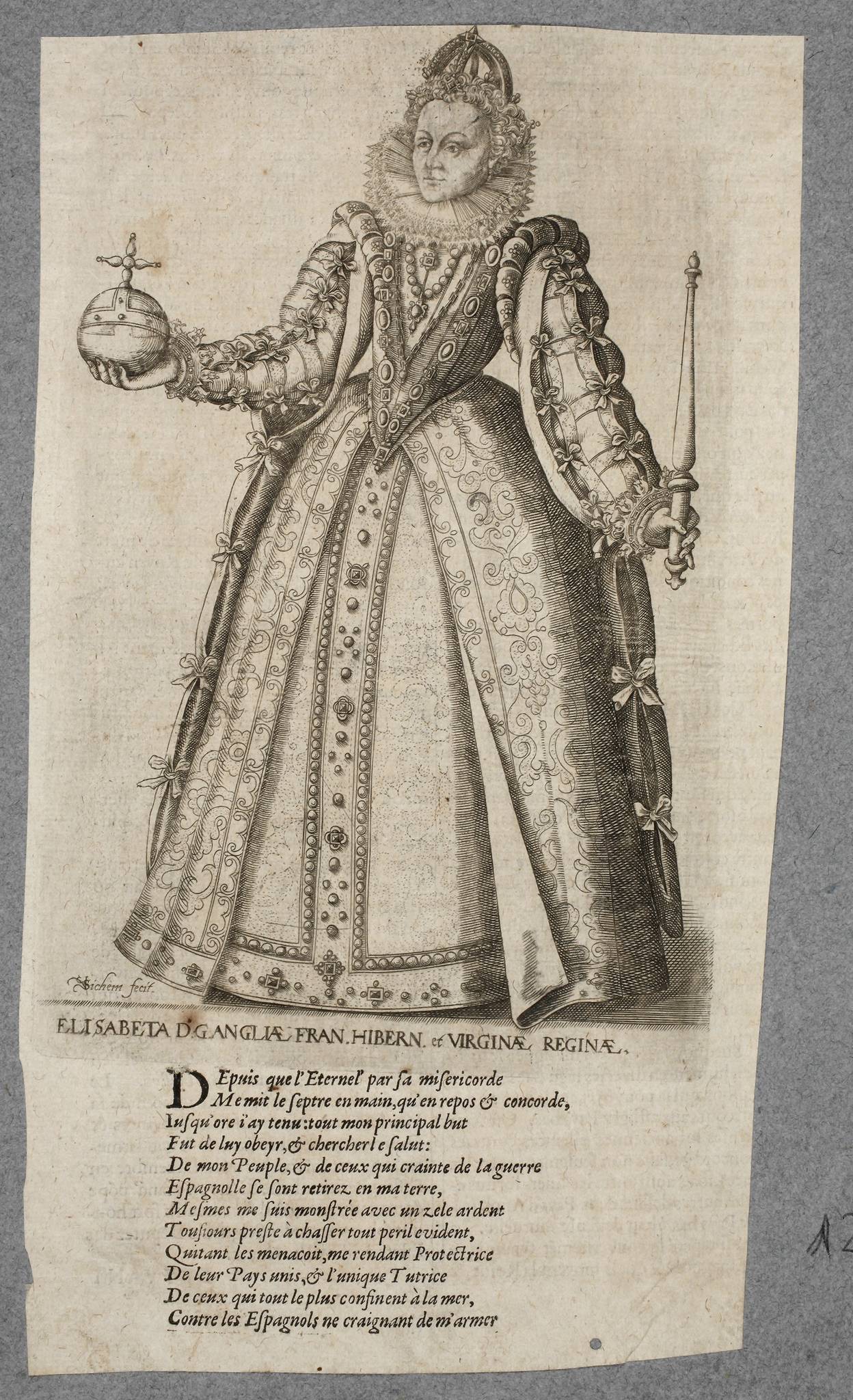 Christoffel van Sichem d. Ä. oder d. J., Elisabeth I. von England