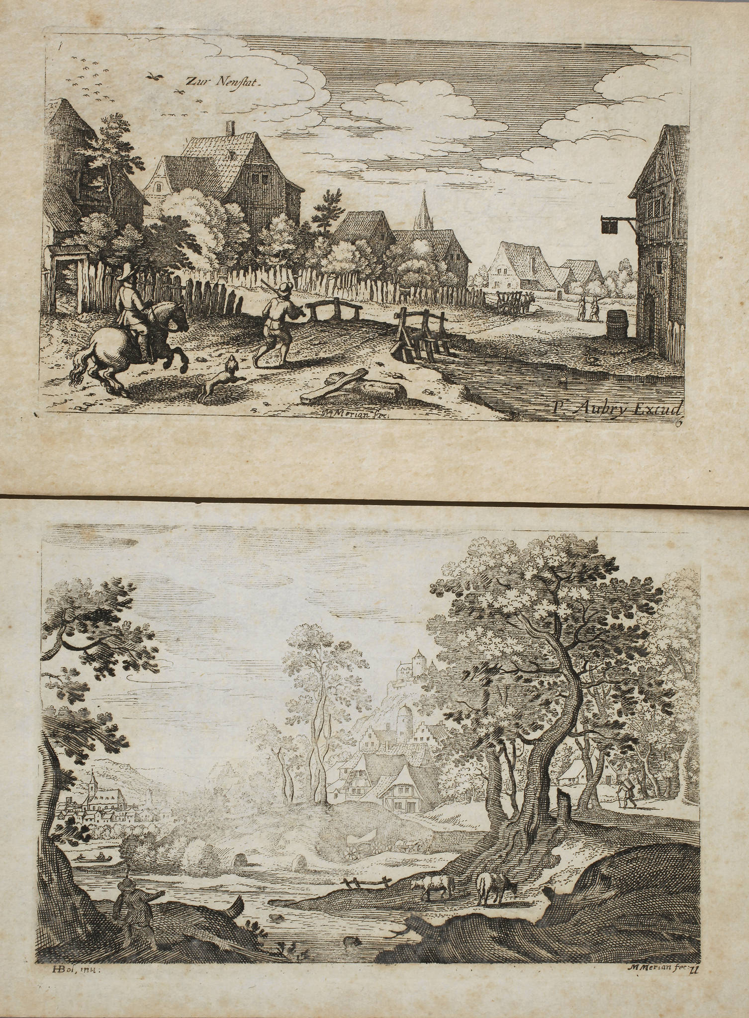 Matthäus Merian der Ältere, Zwei Dorflandschaften