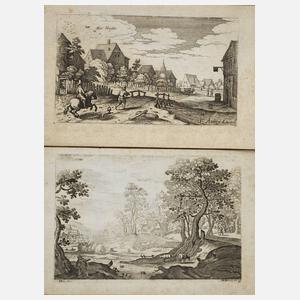 Matthäus Merian der Ältere, Zwei Dorflandschaften
