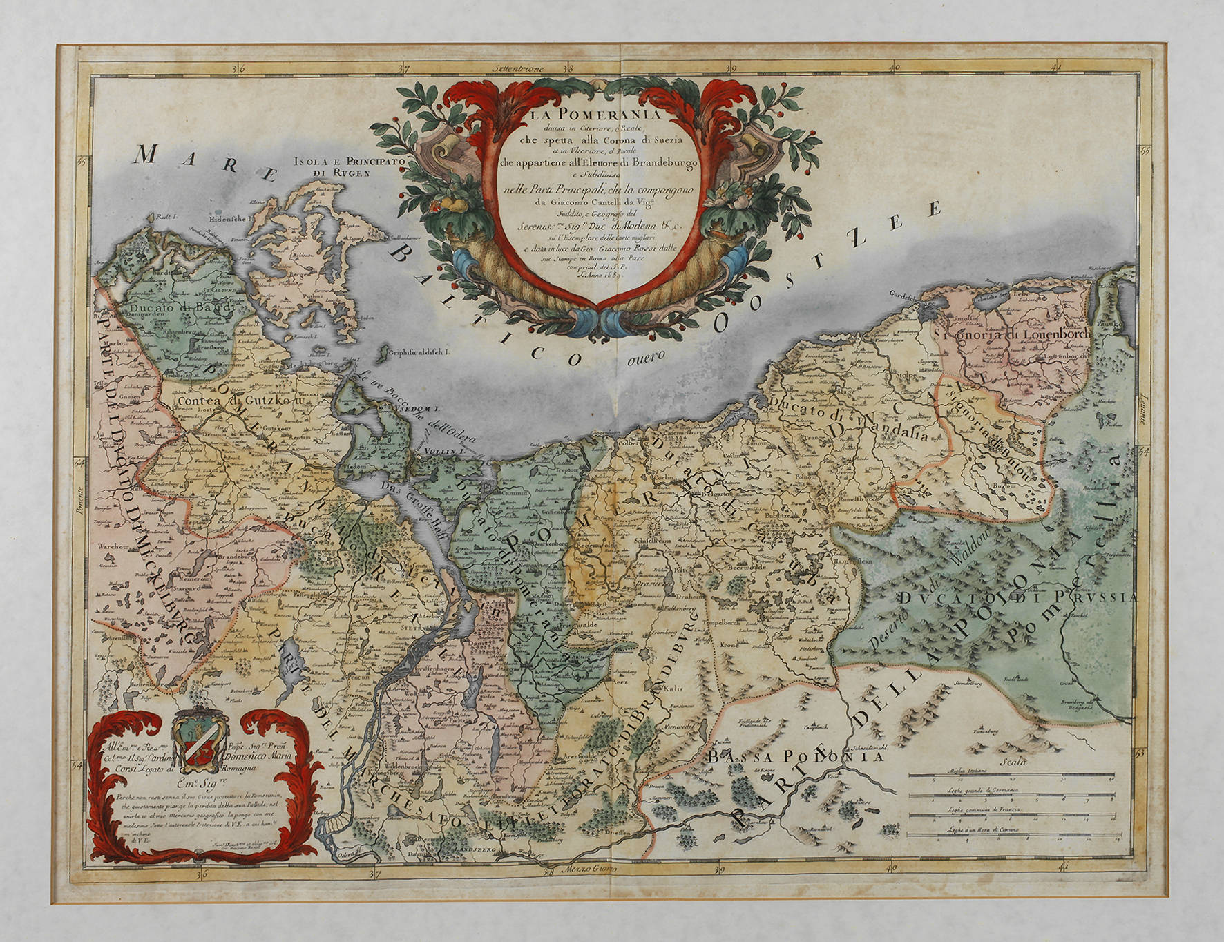 Giacomo Cantelli, Karte Pommern 1689