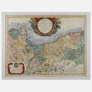 Giacomo Cantelli, Karte Pommern 1689