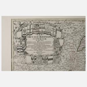 Johann Baptist Homann, Karte des Oberrheinischen Kreises