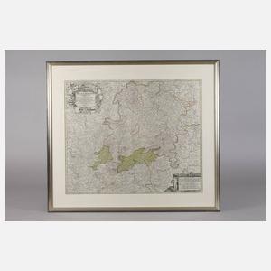 Johann Baptist Homann, Karte des Oberrheinischen Kreises