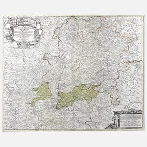 Johann Baptist Homann, Karte des Oberrheinischen Kreises