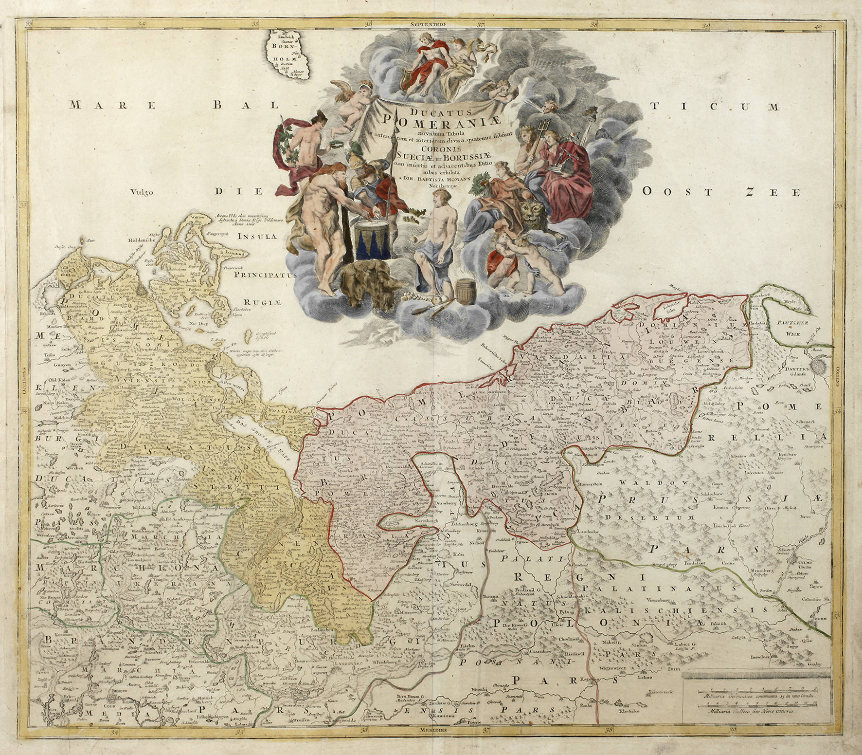 Johann Baptist Homann, Karte Pommern und Preußen