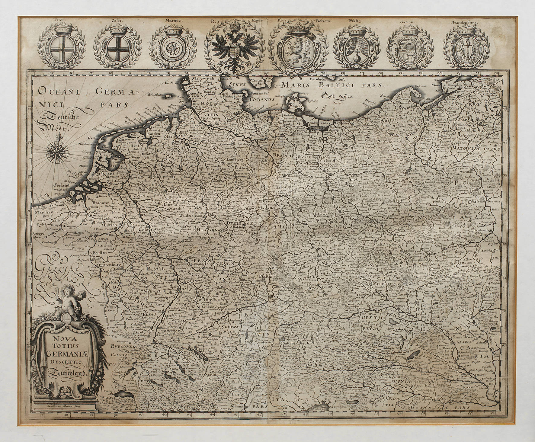 Matthäus Merian, Karte Deutschland um 1640