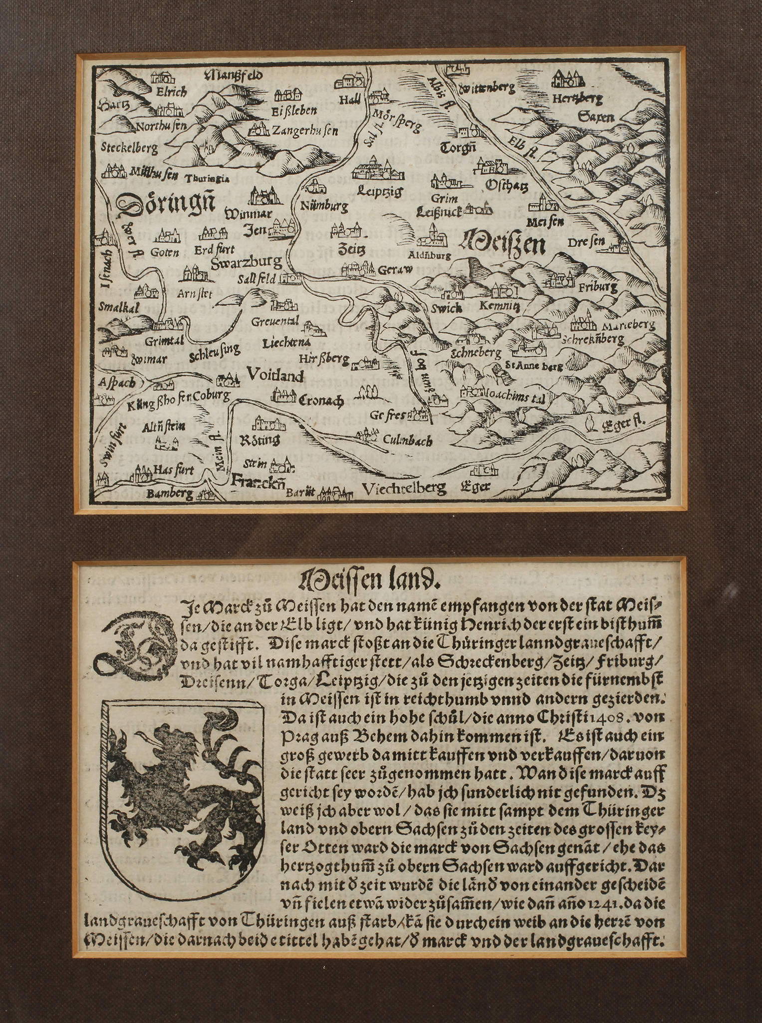 Prof. Sebastian Münster, Karte Sachsen