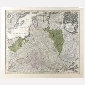 Matthäus Seutter, Karte Baltikum um 1730