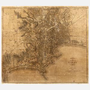 Stadtplan von Neapel 1836