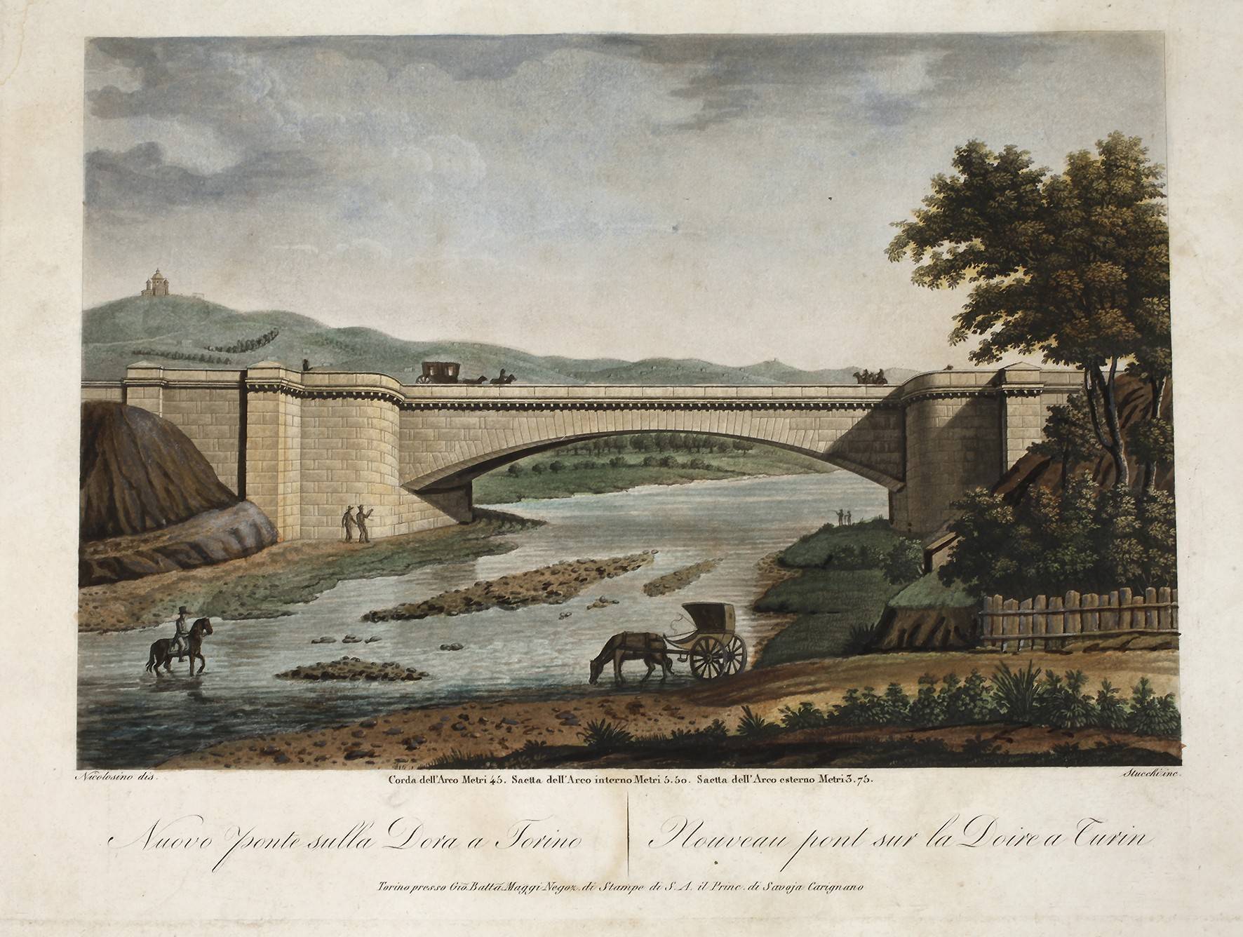 Stucchi, Neue Brücke über die Dora-Riparia bei Turin
