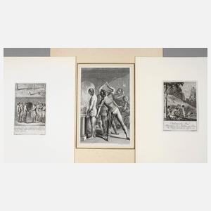 Drei Buchillustrationen nach Daniel Nikolaus Chodowiecki