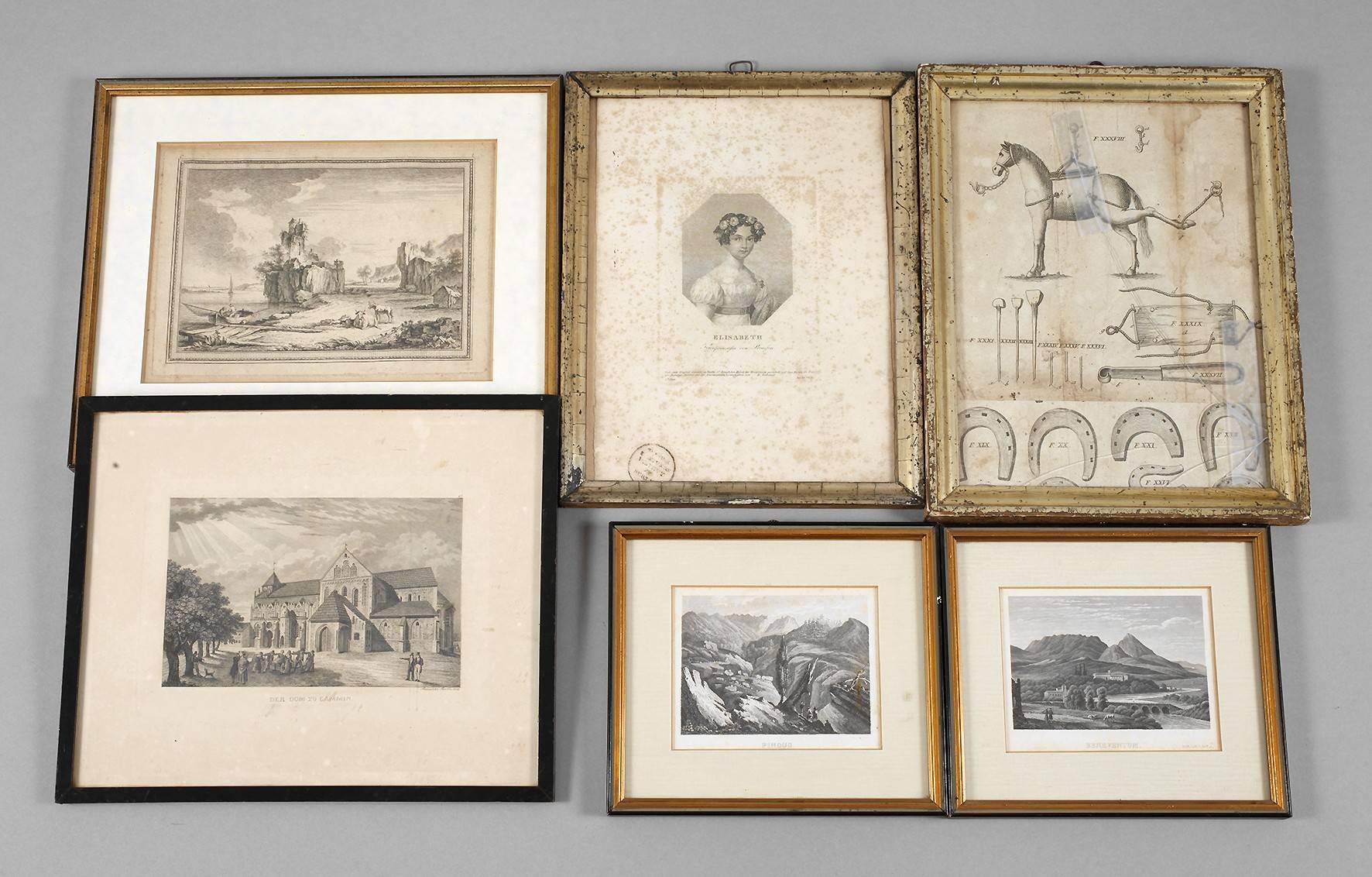 Konvolut gerahmte Graphik