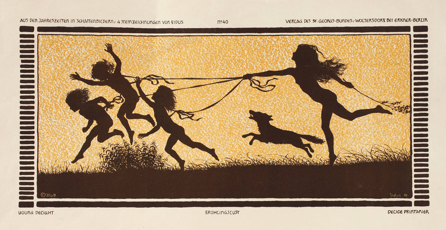 Prof. Hugo Höppener, alias Fidus, ”Frühlingslust”