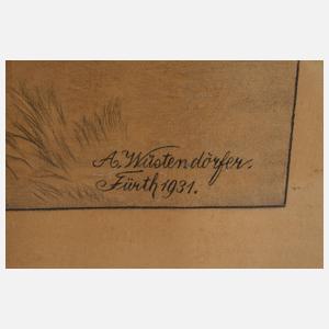 A. Wüstendörfer, Napoleon III. und Bismarck nach der Schlacht bei Sedan