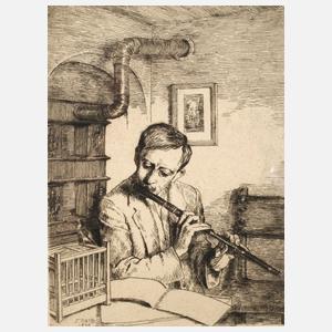 Friedrich Barth, der Querflötist