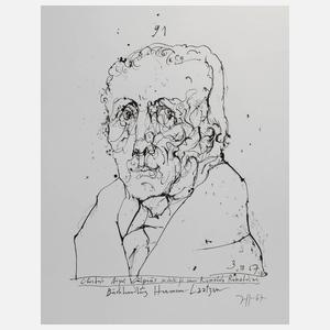 Horst Janssen, Portrait Christian August Vulpius