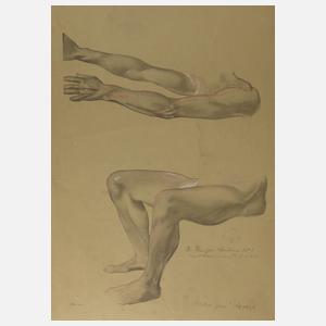 Nach Max Klinger, ”Studie zum Homer”