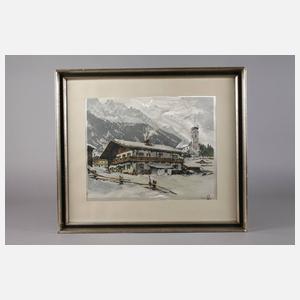 Hans Figura, Motiv aus Grainau