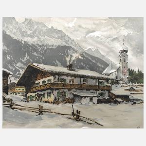 Hans Figura, Motiv aus Grainau