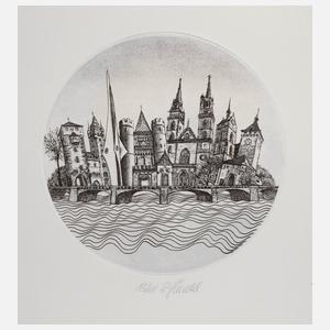 Prof. Rudolf Zündel, Stadtansicht Basel