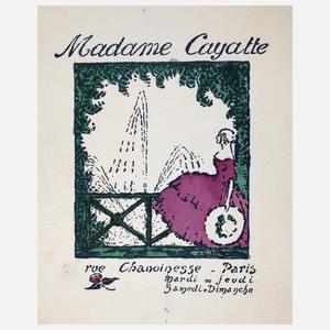 Prof. Robert Bonfils, Geschäftsadresse Madame Cayatte