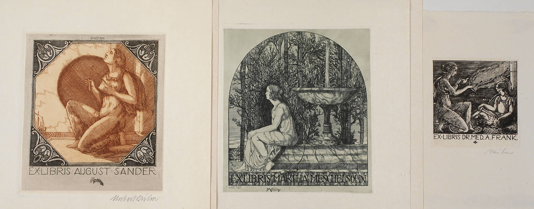 Hubert Wilm, Drei Exlibris