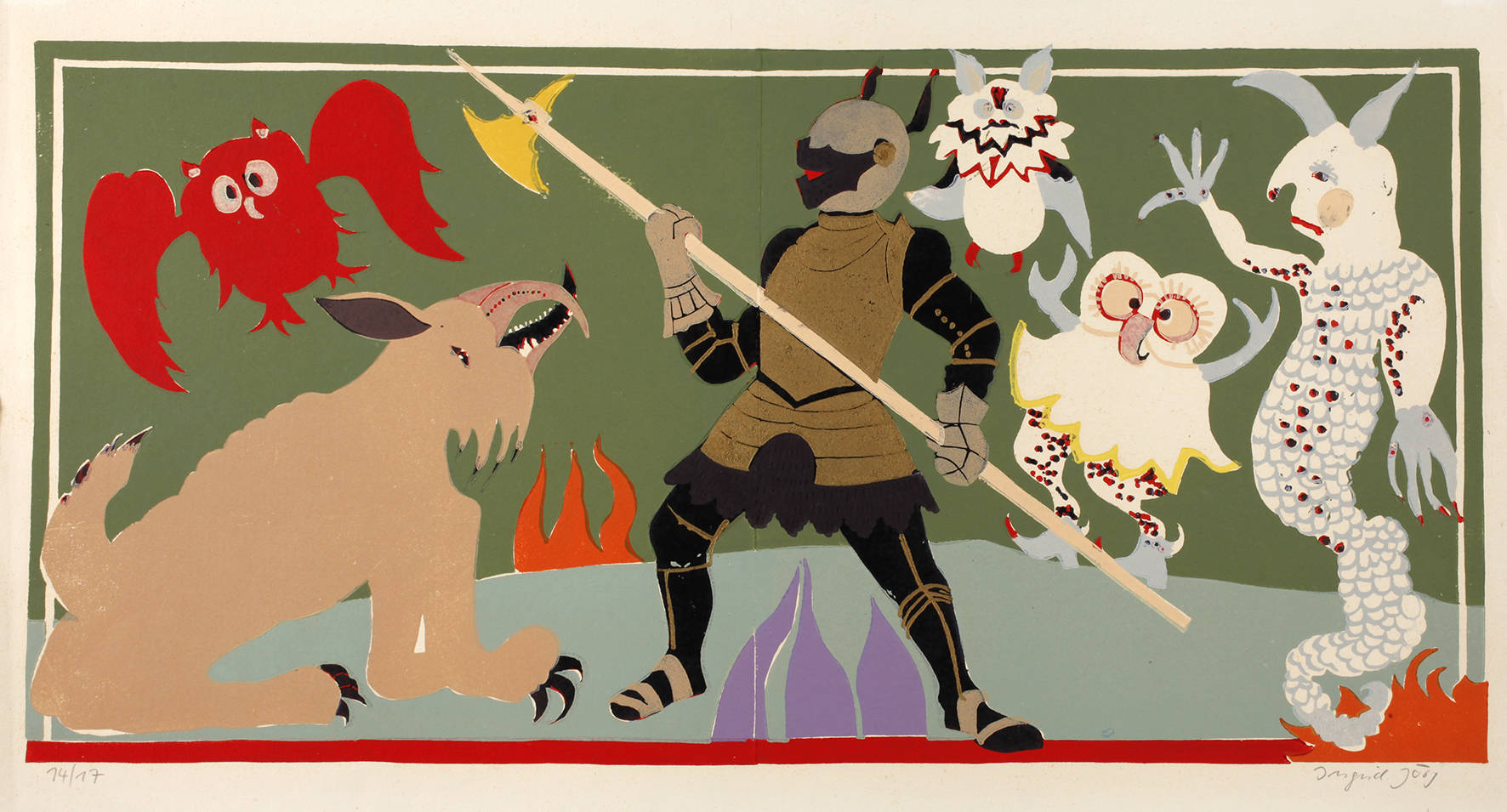 Ingrid Jörg, Ritter im Kampf mit Dämonen