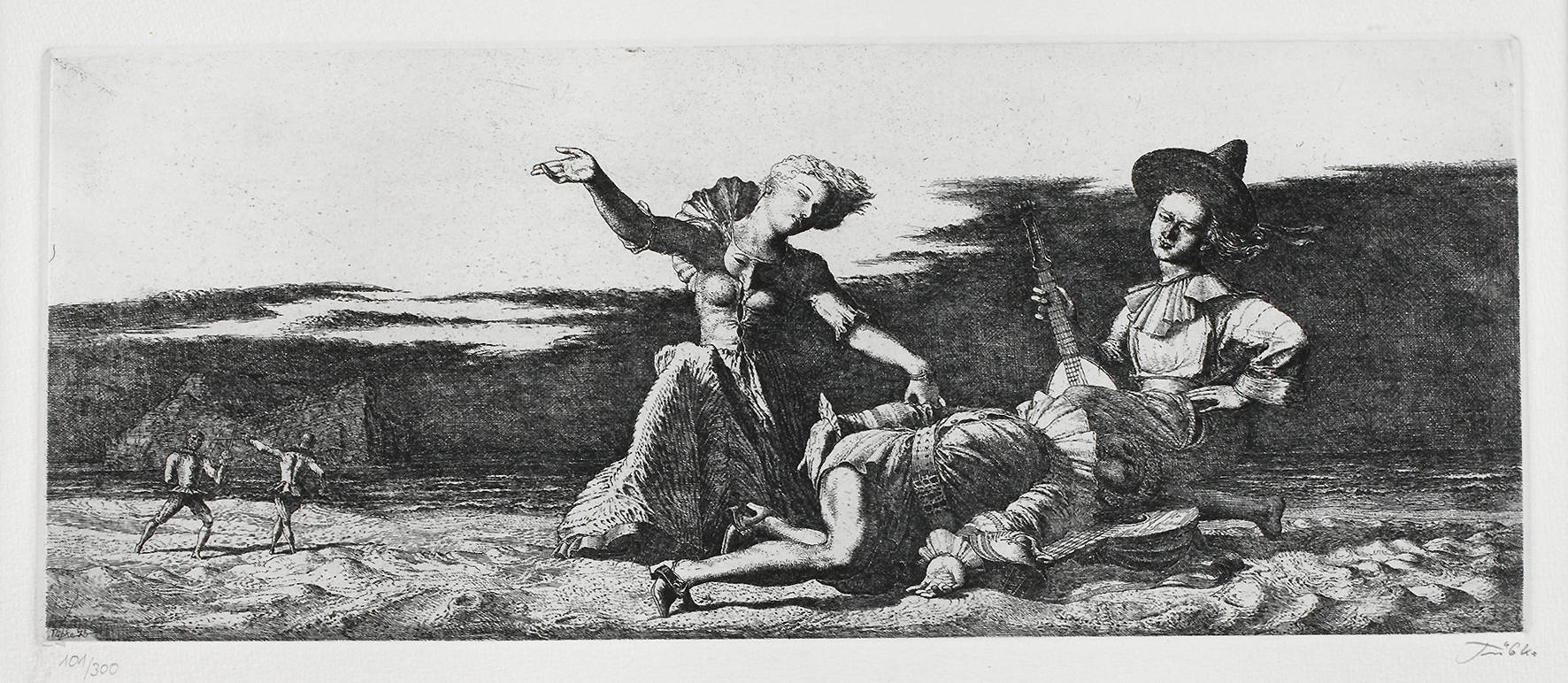 Prof. Werner Tübke, ”Aschermittwoch am Strand”