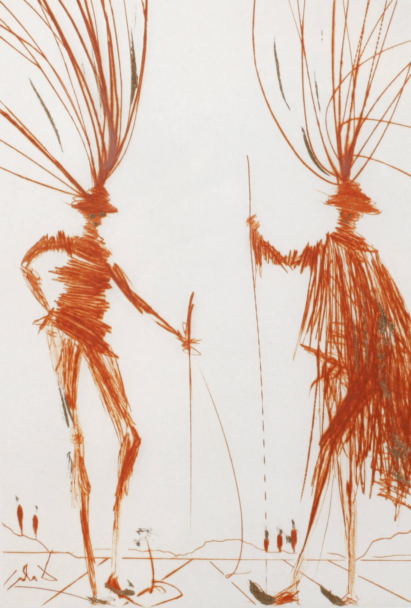 Salvador Dali, attr., Figuren in Landschaft