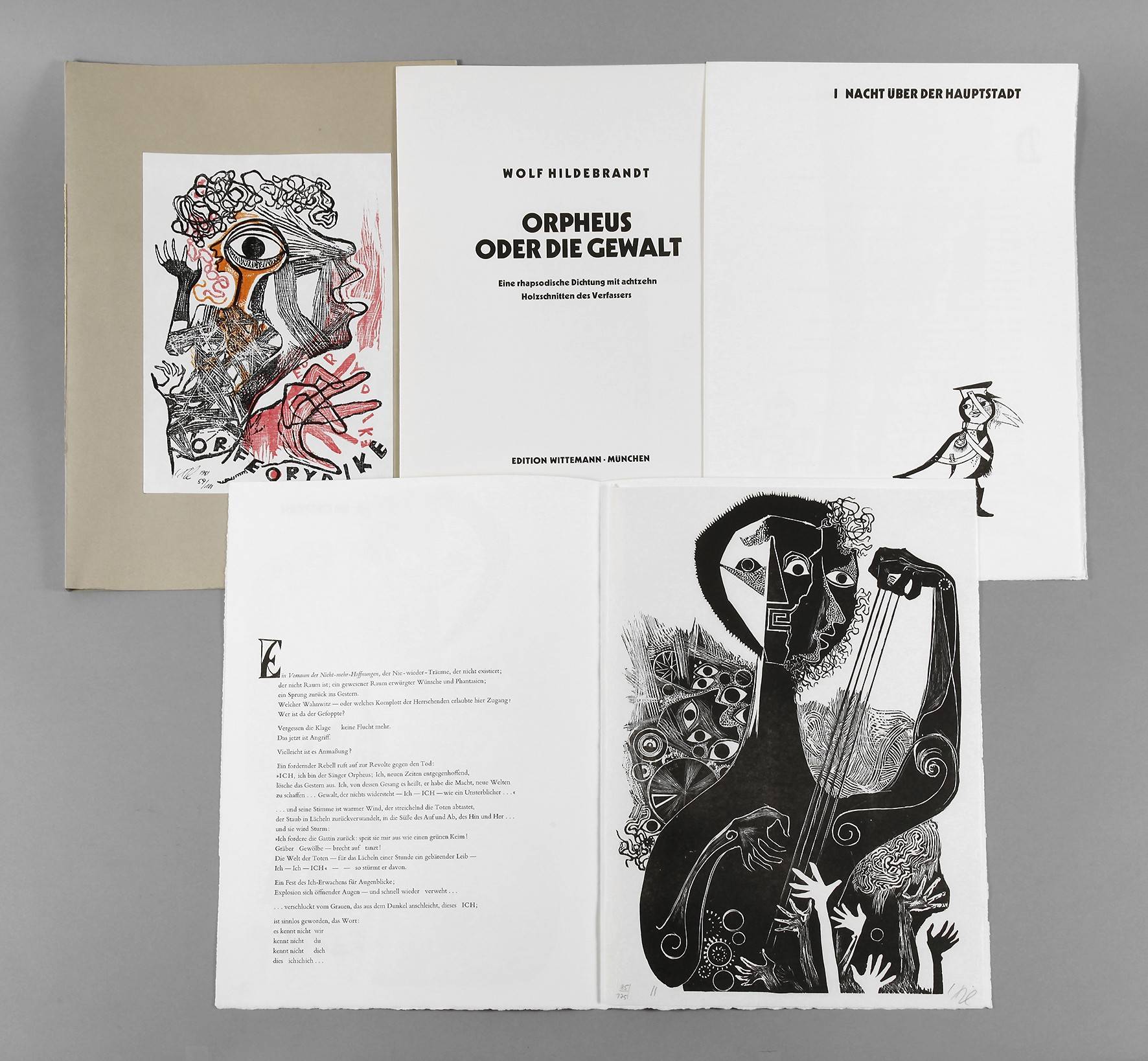 Wolf Hildebrandt, Mappe ”Orpheus oder die Gewalt”