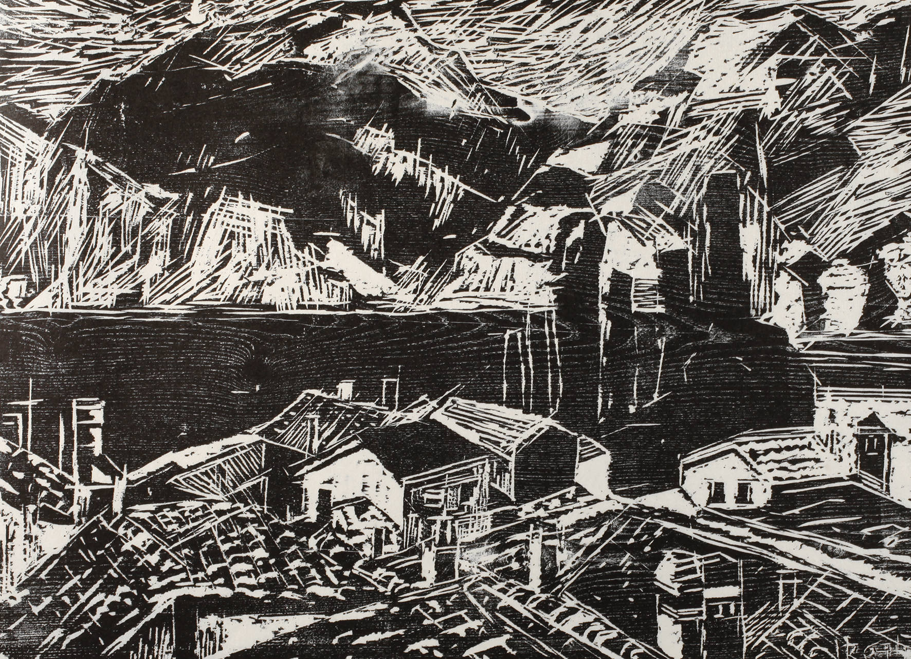 Heinrich Rettner, ”Häuser am Gardasee”