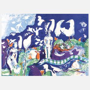 Erik Skjoldborg, Damenakte mit Möwen