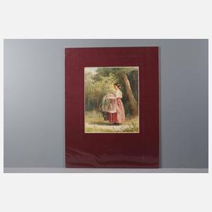 Amme mit Kindern im Park