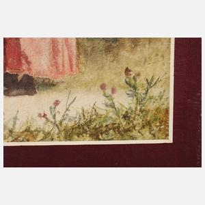 Amme mit Kindern im Park