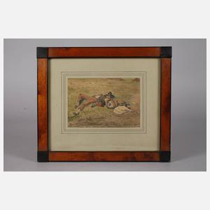 Johann Adolf Kittendorff, rastender Wandergeselle